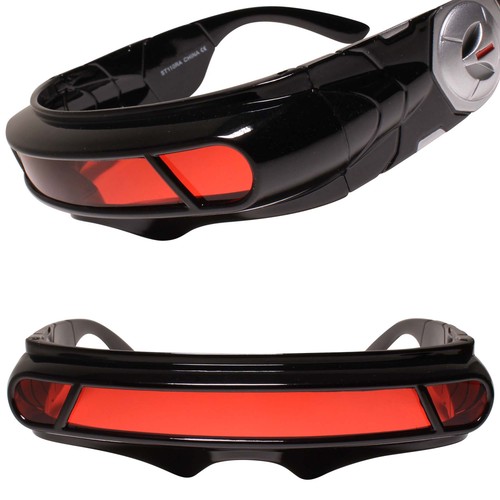 Costume nero con - , lenti